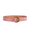 Elisabetta Franchi Woman Belt Fuchsia Size 10 Cotton, Acrylic, Polyester In Pink