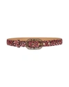 Elisabetta Franchi Woman Belt Light Pink Size 6 Textile Fibers In Pink