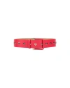 ELISABETTA FRANCHI ELISABETTA FRANCHI WOMAN BELT RED SIZE 4 TEXTILE FIBERS