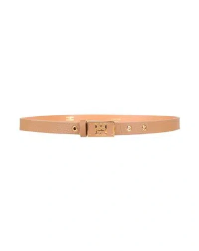 Elisabetta Franchi Woman Belt Sand Size 6 Cow Leather
