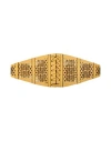 Elisabetta Franchi Woman Belt Yellow Size 4 Cow Leather In Yellow