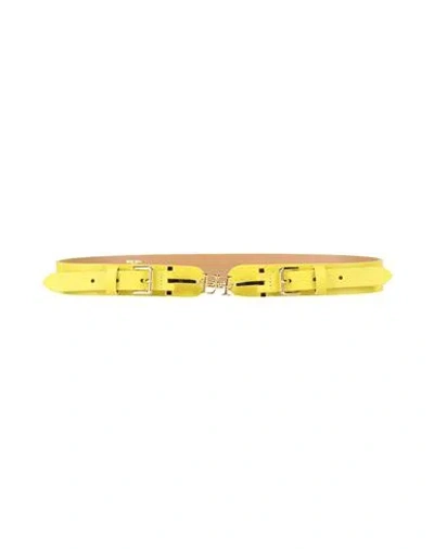 Elisabetta Franchi Woman Belt Yellow Size 4 Cow Leather