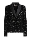 Elisabetta Franchi Woman Blazer Black Size 10 Polyester In Black