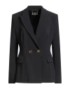 Elisabetta Franchi Woman Blazer Black Size 10 Polyester, Elastane In Black