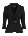 Elisabetta Franchi Woman Blazer Black Size 2 Polyester, Elastane