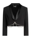 Elisabetta Franchi Woman Blazer Black Size 2 Polyester, Elastane, Acetate, Polyamide