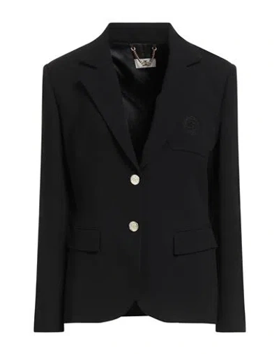 Elisabetta Franchi Woman Blazer Black Size 6 Polyester
