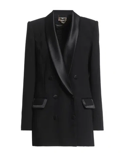 Elisabetta Franchi Woman Blazer Black Size 8 Polyester In Black