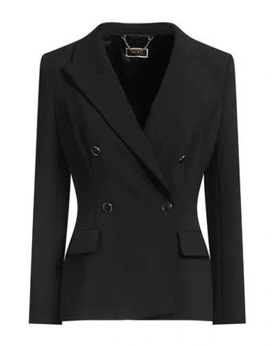 Elisabetta Franchi Woman Blazer Black Size 8 Polyester, Elastane
