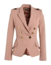 Elisabetta Franchi Woman Blazer Blush Size 2 Polyester, Elastane In Pink