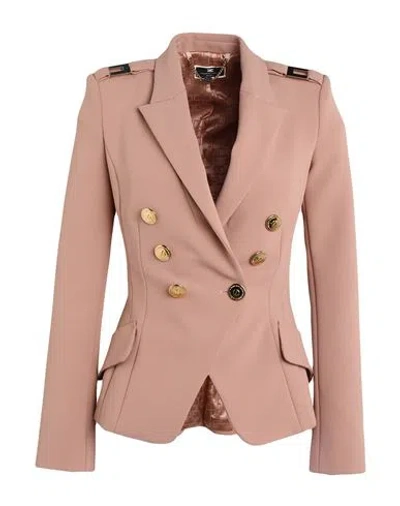 Elisabetta Franchi Woman Blazer Blush Size 2 Polyester, Elastane In Pink