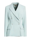 Elisabetta Franchi Double-breasted Blazer In Aquamarine