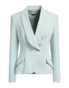 Elisabetta Franchi Essentials Woman Blazer Light Green Size 10 Polyester, Elastane