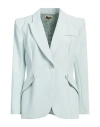 Elisabetta Franchi Essentials Woman Blazer Light Green Size 10 Polyester, Elastane In Green