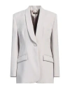 Elisabetta Franchi Woman Blazer Light Grey Size 8 Polyester