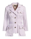 Elisabetta Franchi Woman Blazer Lilac Size 6 Cotton, Elastane In Purple