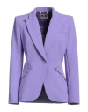 Elisabetta Franchi Woman Blazer Lilac Size 8 Polyester, Elastane In Purple