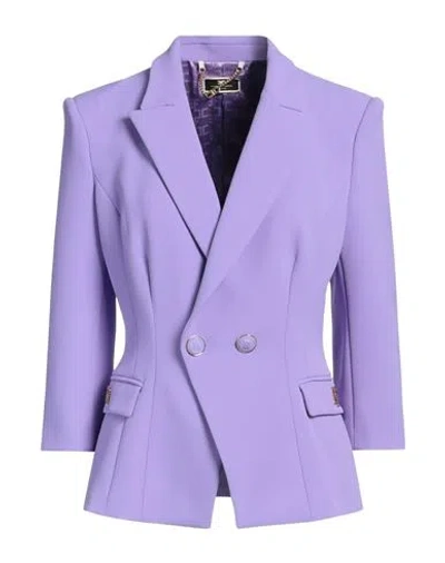 Elisabetta Franchi Woman Blazer Lilac Size 8 Polyester, Elastane In Purple