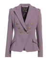 Elisabetta Franchi Woman Blazer Mauve Size 6 Polyester, Elastane In Purple