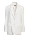 Elisabetta Franchi Woman Blazer White Size 8 Polyester In White