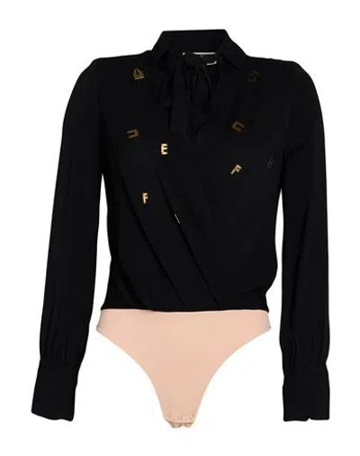 Elisabetta Franchi Woman Bodysuit Black Size 2 Viscose