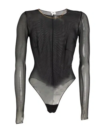 Elisabetta Franchi Woman Bodysuit Black Size 6 Polyamide, Elastane