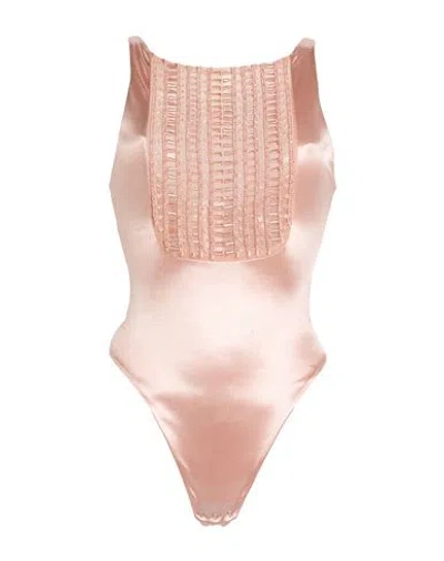Elisabetta Franchi Woman Bodysuit Blush Size 2 Polyamide, Elastane In Pink