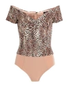 Elisabetta Franchi Woman Bodysuit Blush Size 6 Polyamide, Elastane In Neutral