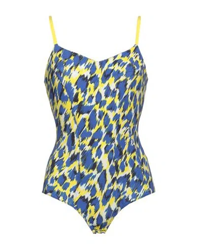 Elisabetta Franchi Woman Bodysuit Bright Blue Size 4 Polyamide, Elastane