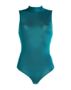 Elisabetta Franchi Woman Bodysuit Deep Teal Size 6 Viscose, Elastane