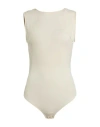 Elisabetta Franchi Woman Bodysuit Ivory Size 8 Viscose, Elastane