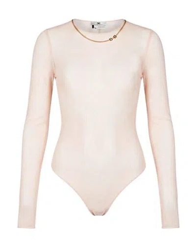 Elisabetta Franchi Woman Bodysuit Pink Size 8 Polyamide, Elastane
