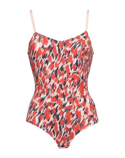 Elisabetta Franchi Woman Bodysuit Brick Size 6 Polyamide, Elastane In Red