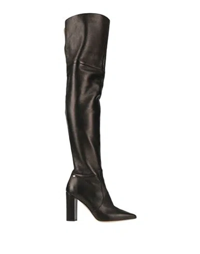 Elisabetta Franchi Woman Boot Black Size 6 Leather