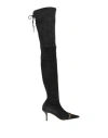 Elisabetta Franchi Woman Boot Black Size 8 Leather In Black