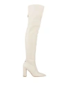 Elisabetta Franchi Woman Boot Ivory Size 7 Leather In White