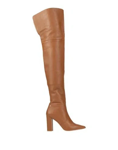 Elisabetta Franchi Woman Boot Tan Size 6 Leather