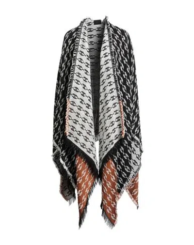 Elisabetta Franchi Woman Cape Black Size Onesize Acrylic, Wool, Viscose