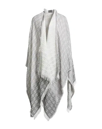 Elisabetta Franchi Woman Cape Light Grey Size Onesize Acrylic, Wool, Viscose