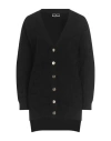 Elisabetta Franchi Woman Cardigan Black Size 4 Viscose, Polyester In Black
