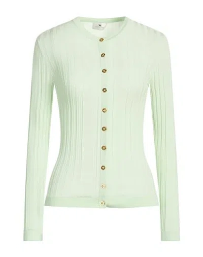 Elisabetta Franchi Woman Cardigan Light Green Size 12 Viscose, Polyamide