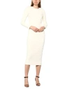 Elisabetta Franchi Woman Midi Dress Beige Size 12 Viscose, Polyester, Polyamide In White