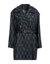 Elisabetta Franchi Woman Denim Outerwear Blue Size 4 Polyester, Cotton In Blue
