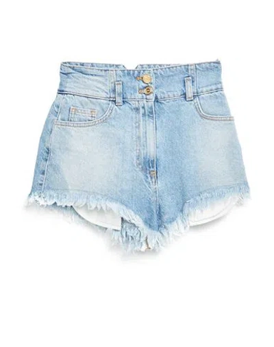 Elisabetta Franchi Woman Denim Shorts Blue Size 26 Cotton