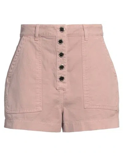 Elisabetta Franchi Woman Denim Shorts Light Brown Size 30 Cotton In Neutral