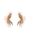 Elisabetta Franchi Woman Earrings Blush Size - Metal In Pink