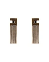 Elisabetta Franchi Woman Earrings Bronze Size - Metal In Yellow