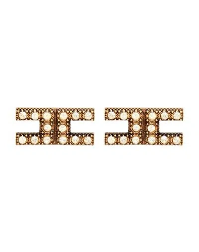 Elisabetta Franchi Woman Earrings Gold Size - Metal