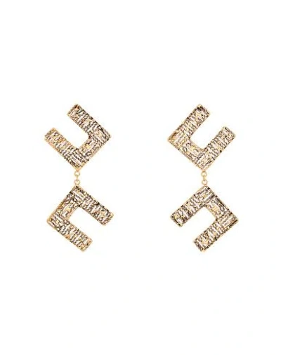 Elisabetta Franchi Woman Earrings Gold Size - Metal