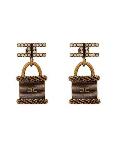 Elisabetta Franchi Woman Earrings Gold Size - Metal